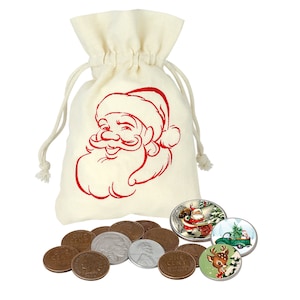 Santa Coins - Etsy