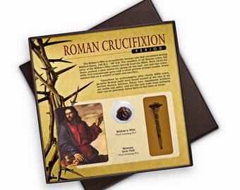 Roman Crucifixion Period Widow's Mite and Nail Ancient Collection