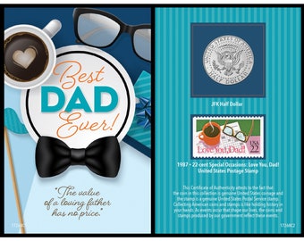 Card For Dad Coin and Stamp Collectible Greeting