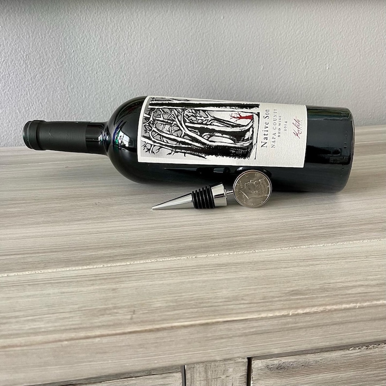 CoinTreasures JFK Half Dollar Wine Stopper - Thumbnail 3