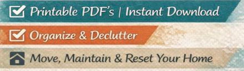 Home Reset Checklist Bundle: Move Out Cleaning, New Home Setup (PDF ...