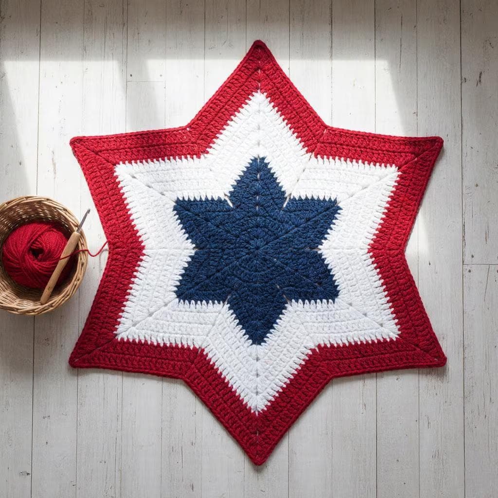 Crochet Star Applique, Beginner 6-point Star Pattern (PDF Pattern - Etsy