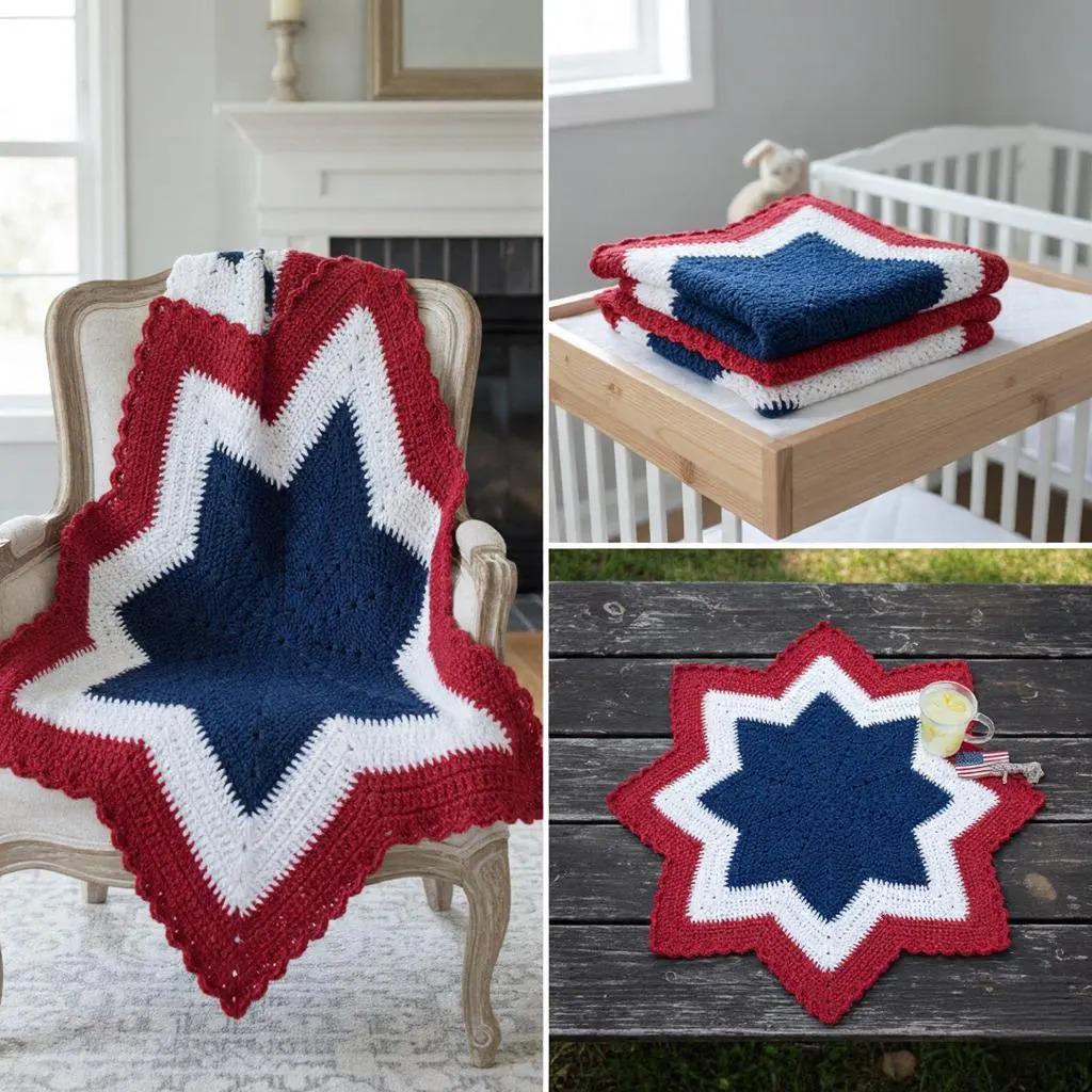Crochet Star Applique, Beginner 6-point Star Pattern (PDF Pattern - Etsy