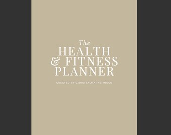 Health & Fitness Planner | Instant Download