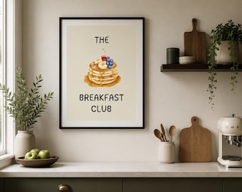 Pancake Wall Art Printable | Kitchen Decor | Breakfast Print | Digital Download | Instant Download