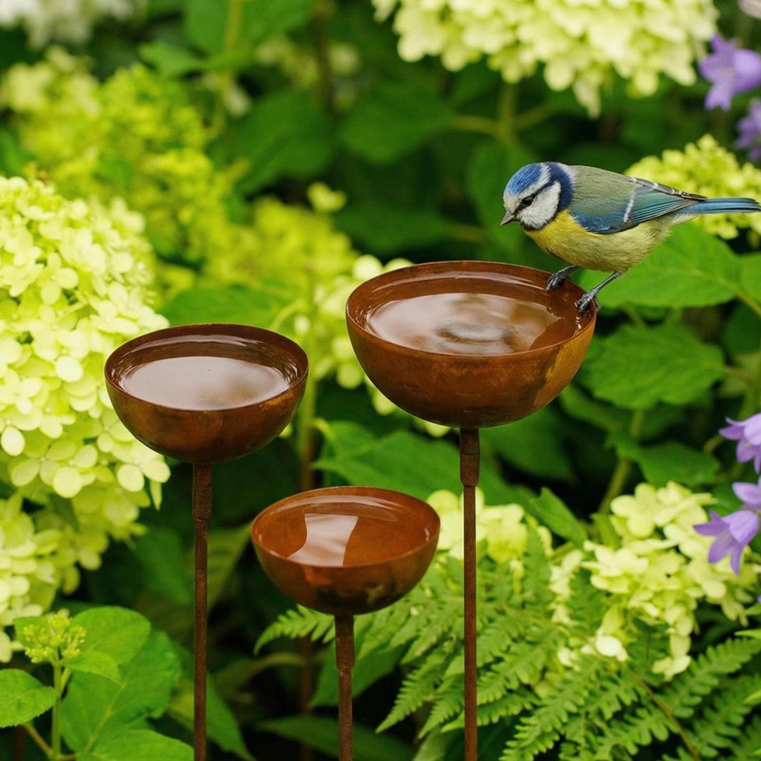 4 Ciotole Per Uccelli In Plastica Trasparente - Mangiatoie E Abbeveratoi Da Giardino - 5
