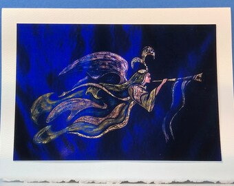 Angel card, Original art card, Guardian angel, Spiritual art, Photo art, Mother's Day, Wedding, Religious, Sympathy, Christmas, Condolence