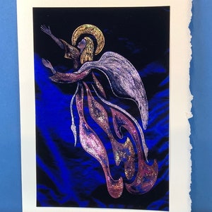 Carte de voeux ange, carte d'art originale, ange gardien, art spirituel, art photo, fête des mères, mariage, religieux, sympathie, condoléances