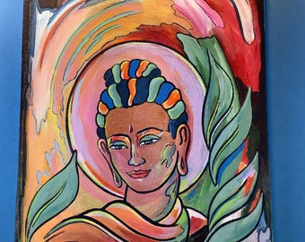 Buddha, Original Buddha painting, Buddhism, Spiritual art, Buddhist art, Siddhartha, Gautama Buddha, Lord Buddha