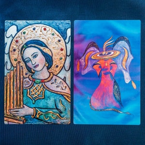 48 cartes de bénédiction des anges, religieux, divination, Oracle, messages des anges, sympathie, guides des anges, condoléances, mariage, douche, cadeau pour une mère