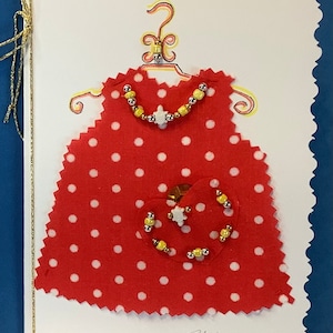 Carte de voeux en textile, carte amusante, carte OOAK, carte en tissu faite main, carte originale faite main, carte de douche, EVJF, fête des mères, anniversaire