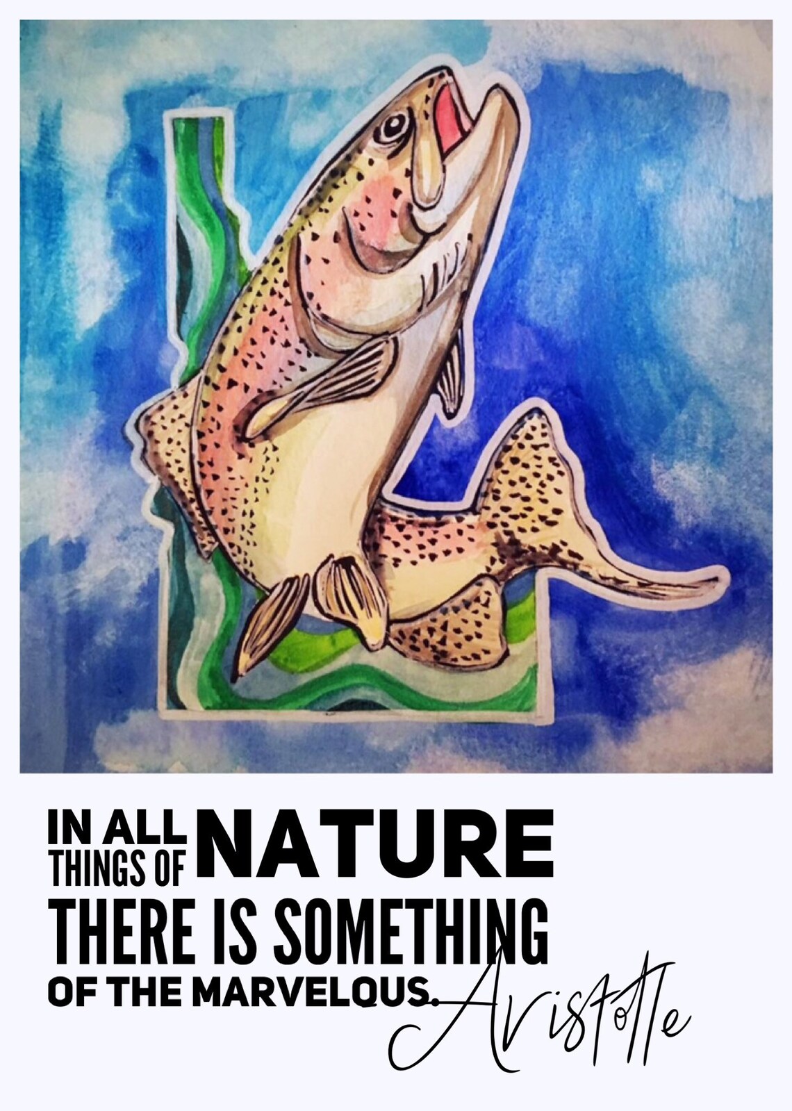 Idaho Fish & Game set of 6 notecards by Jaymee Laws Etsy