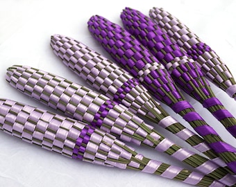 Large Purple Organic Lavender Wand Wedding Gift for Bride Rustic Wedding Decor Flower Bouquet Home decor natural scent