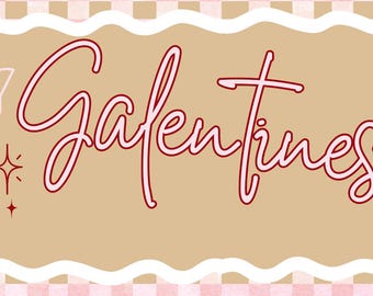 Galentines Digital Banner | Editable CANVA Link