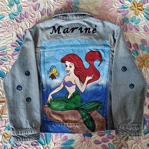 Ariel Painted Jacket - Etsy