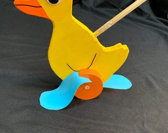 Handmade Wood Push Toys