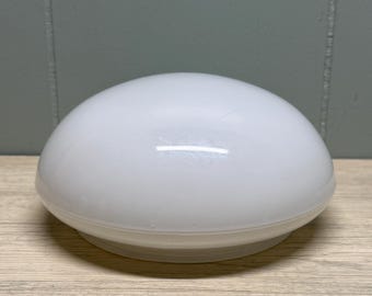 Vintage Opaline White Glass Lampshade