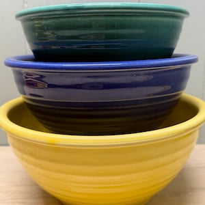 Vintage Bauer Keramik Ringware Skålar Tillverkade i USA