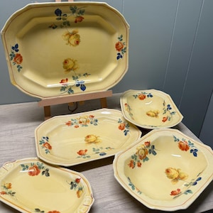 1930s American Limoges Co Sebring Ohio Golden Glow China