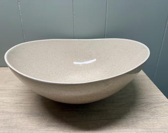 Vintage MCM Red Wing Pottery "Futura" Speckled Salladsskål