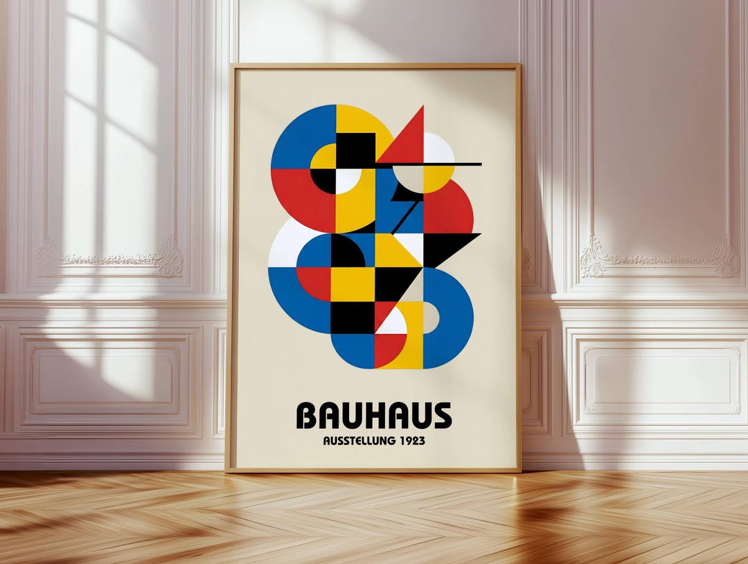 Bauhaus Exhibition 1923 Poster – Geometric Abstract Wall Art – Mid ...