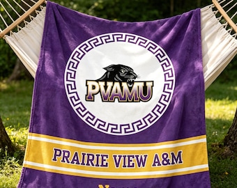 PVAMU Prairie View Blanket Soft Throw, Grad Alumni Gift, Game Day & Dorm Throw
