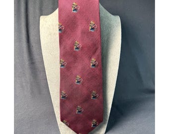 Vintage GANT Silk Tie: Fly Fishing Lure Pattern, Wide 90s Angler Accessory