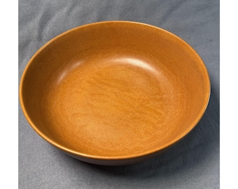 Vintage Agatized Wood Serving Bowl – Mid Century Rustic Kitchen Decor