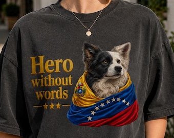 Venezuela Rescue Dog Shirt, Border Collie Tee, Comfort Colors
