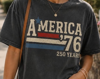 America 1776 250 Years Shirt, USA Semiquincentennial Celebration Tee, Patriotic Vintage Fourth Of July Gift For Men Women