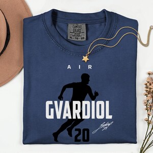 Comfort Colors® Air Gvardiol 20 Soccer Player Tribute Graphic Tee, Croatia Football Star Signature Design, 2026 World Cup Fan Unisex T-Shirt image 10