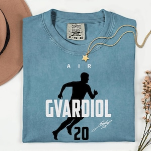 Comfort Colors® Air Gvardiol 20 Soccer Player Tribute Graphic Tee, Croatia Football Star Signature Design, 2026 World Cup Fan Unisex T-Shirt image 1