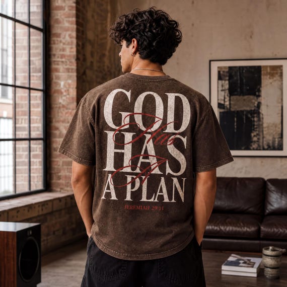 Vintage Faith T-Shirt: Soft Cotton Crew Neck, Subtle Sleeve Print