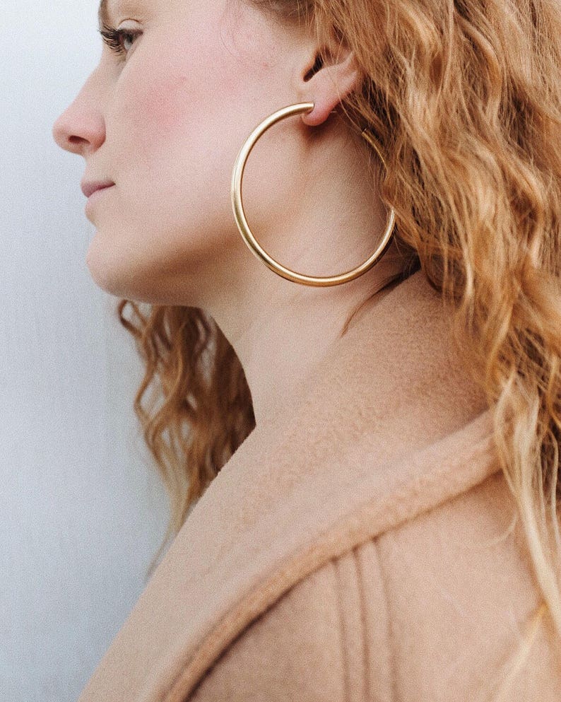 Oversized Thick Hoops