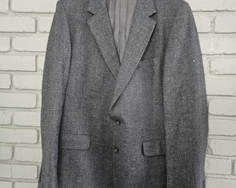Chaqueta deportiva de lana pura gris para hombre de Aquascutum London, fabricada en Inglaterra, talla 42R