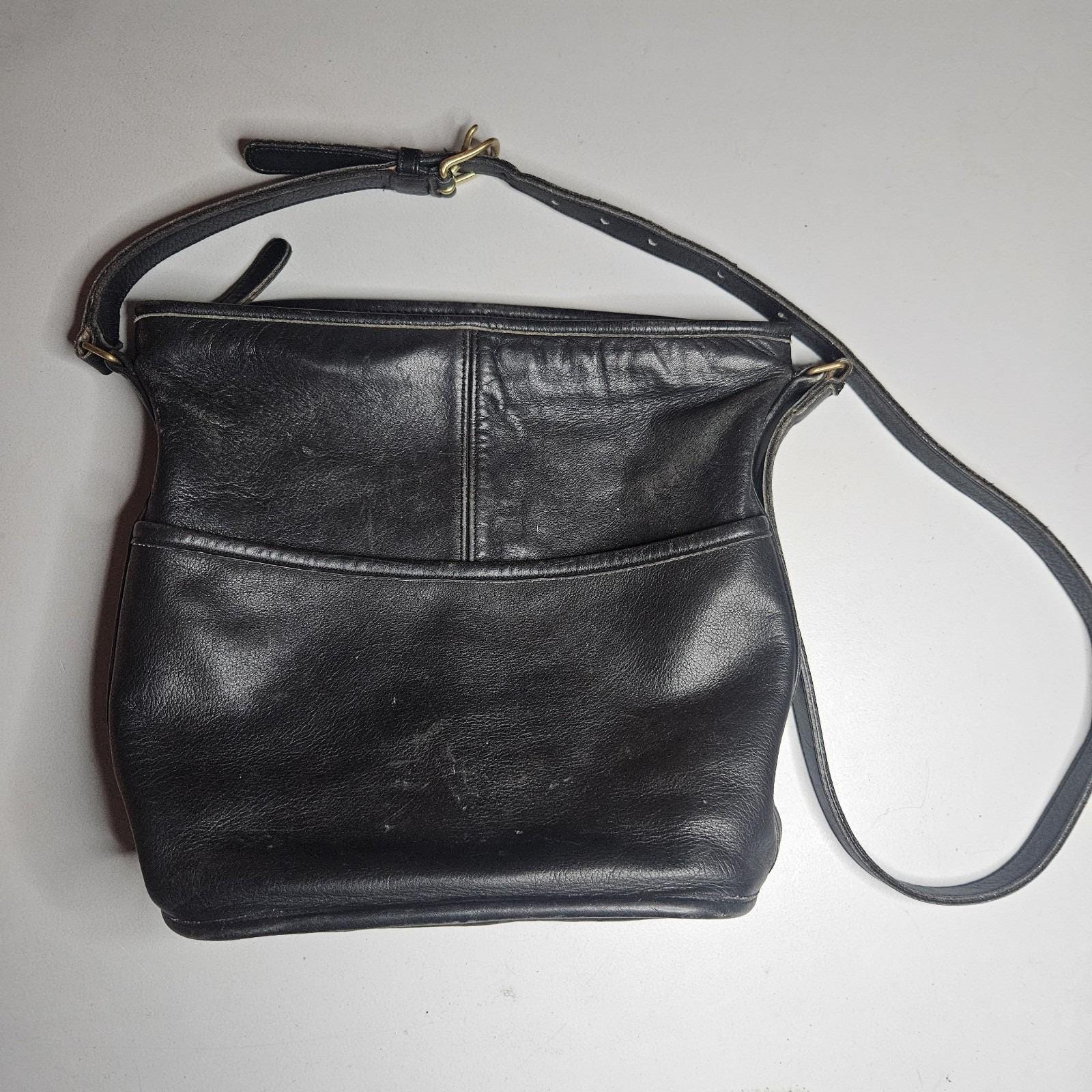 Vintage Coach Bucket Bag Black - Etsy