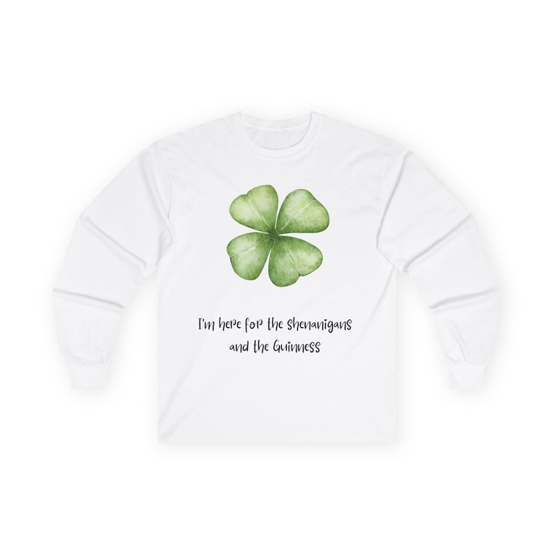 Here for the Shenanigans and the Guinness Tee image 1