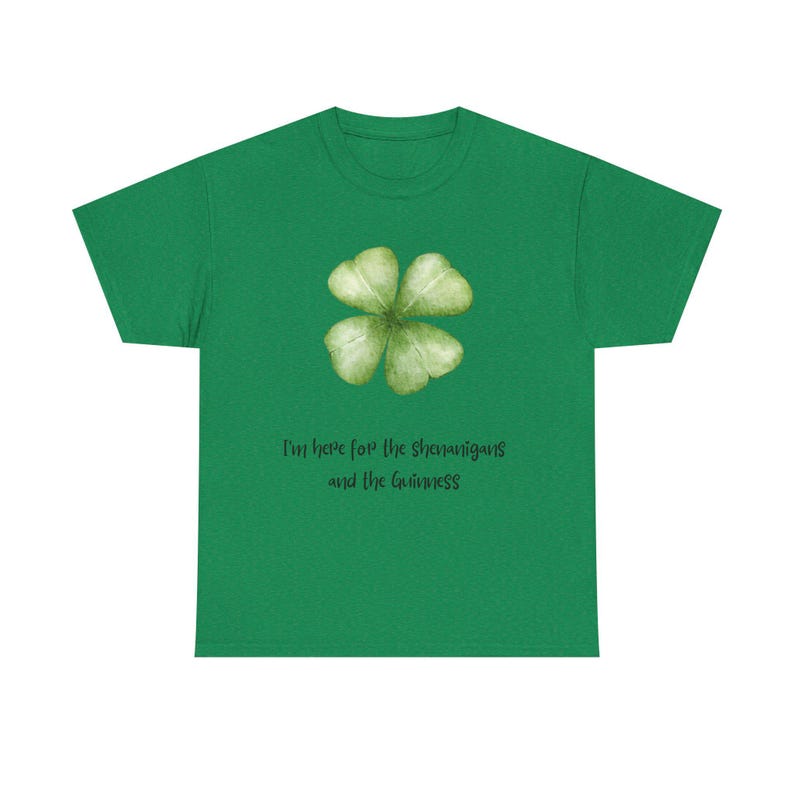 Here For the Shenanigans and the Guinness tee shirt immagine 7