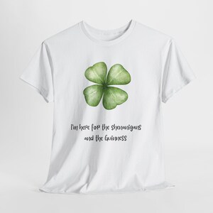 Here For the Shenanigans and the Guinness tee shirt immagine 10