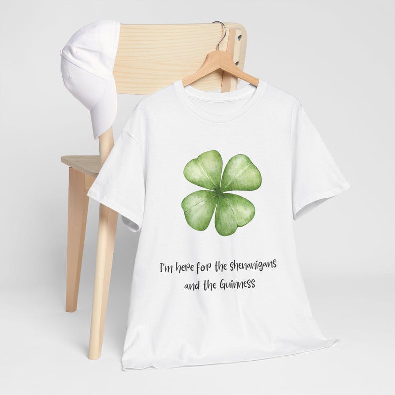 Here For the Shenanigans and the Guinness tee shirt immagine 11