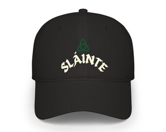 Sláinte Celtic Trinity Knot Cap | Irish Toast Baseball Cap