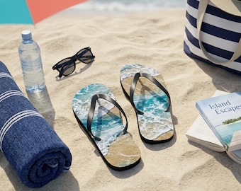 Chinelo Onda do Oceano – Sandálias de Praia e Areia, Calçado Tropical de Verão