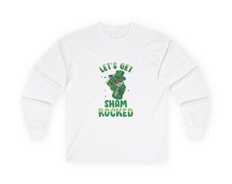 Let's Get Shamrocked Long Sleeve | St. Patrick's Day Leprechaun Shamrock Tee