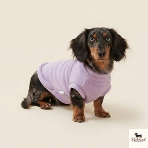 Fleece-Pullover für Dackel, warmer Wintermantel für Dackel, weicher 2-Bein-Pullover für kleine Dackel, kuschelige Hundekleidung für Welpen