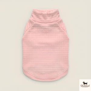 Mini-Dackel-Pyjama, weicher, warmer Dackel-Einteiler, rosa-gelbe Dackel-Hundekleidung für Frühling und Herbst, niedlicher kleiner Hunde-Pyjama für Welpen Bild 6