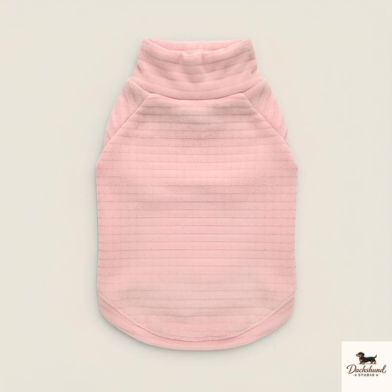 Mini-Dackel-Pyjama, weicher, warmer Dackel-Einteiler, rosa-gelbe Dackel-Hundekleidung für Frühling und Herbst, niedlicher kleiner Hunde-Pyjama für Welpen Bild 6