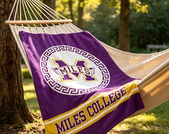 Miles College HBCU Decke - Plüschüberwurf für den Spieltag, Wohnheimdekor, Abschlussgeschenk
