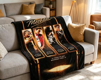Michael Jackson Thriller Kunst Decke weicher werfen Poster Film Fan Erinnerungsstücke werfen