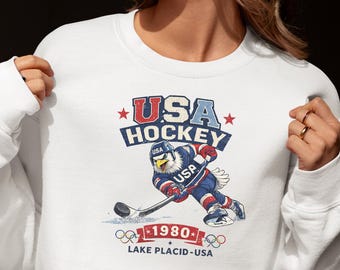 Sudadera de hockey de EE. UU., estilo desgastado, diseño de hockey sobre hielo de EE. UU.