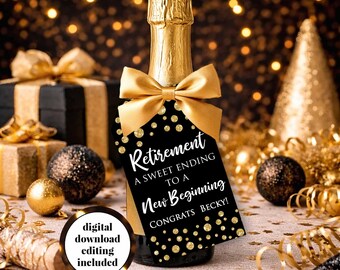 Personalized Retirement Favor Tags: a sweet ending to a new beginning